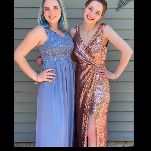 Gold Lulus Prom Dress - Picture 2 of 4